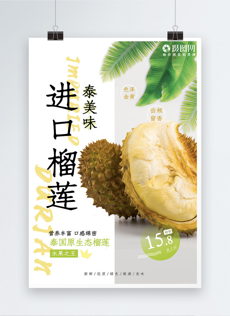 Durian fruit poster template image_picture free download 401468227 ...