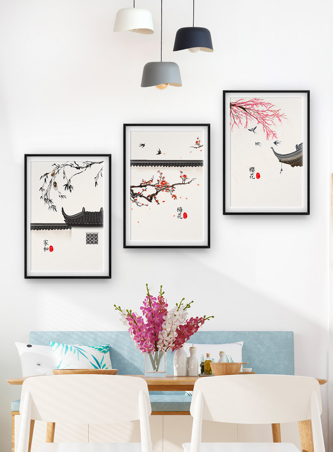 New Chinese Zen Living Room Decorative Painting Template Image Picture Free Download 401542740 Lovepik Com