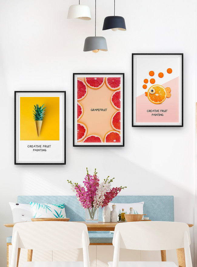 Creative fruit shop kitchen decoration paintings template image_picture ...
