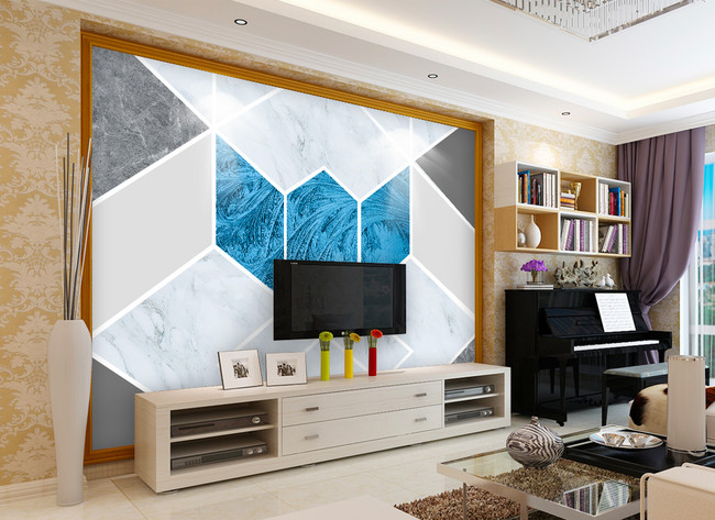 Marble Geometric Living Room Tv Background Wall Template Image Picture Free Download 401586421 Lovepik Com