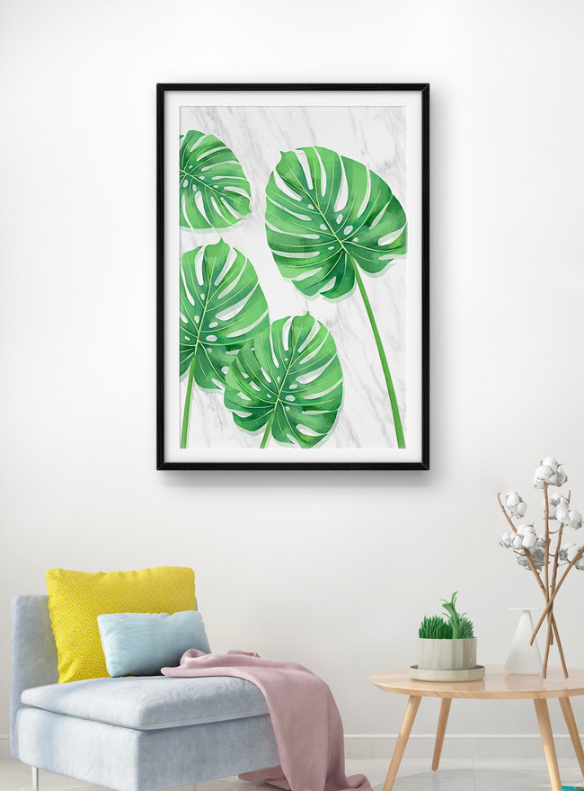 Nordic plant modern minimalist decorative painting template image ...