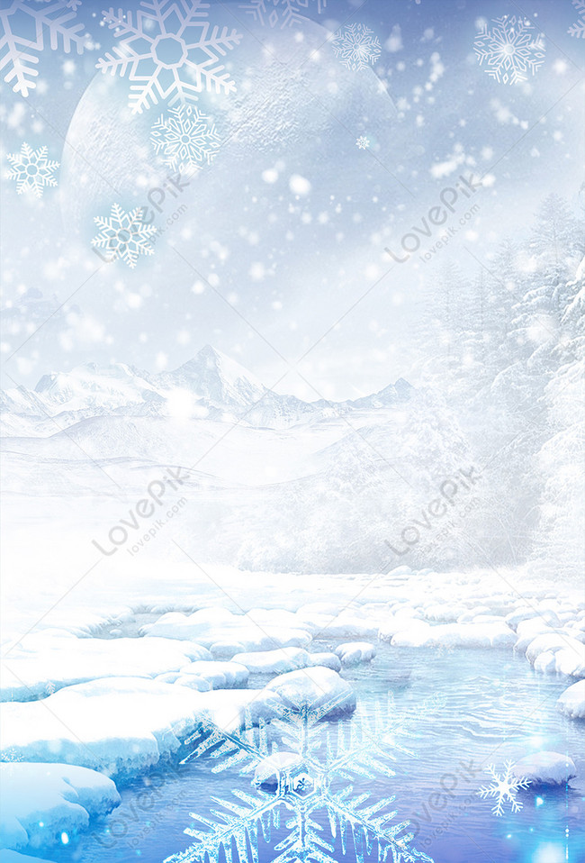 冬日冰雪背景圖片素材 Psd圖片尺寸1000 695px 高清圖片 Zh Lovepik Com