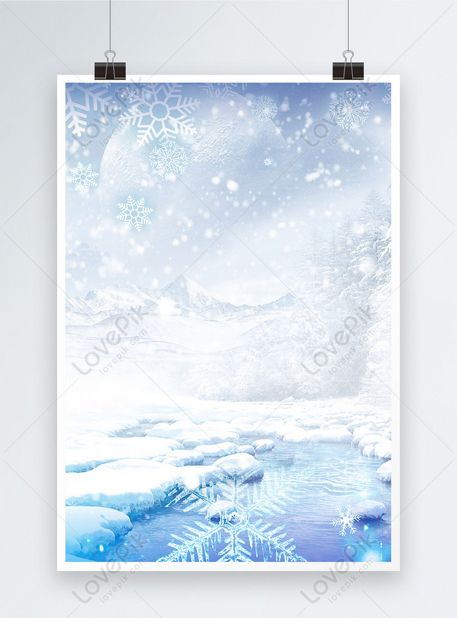 冬日冰雪背景圖片素材 Psd圖片尺寸1000 695px 高清圖片 Zh Lovepik Com