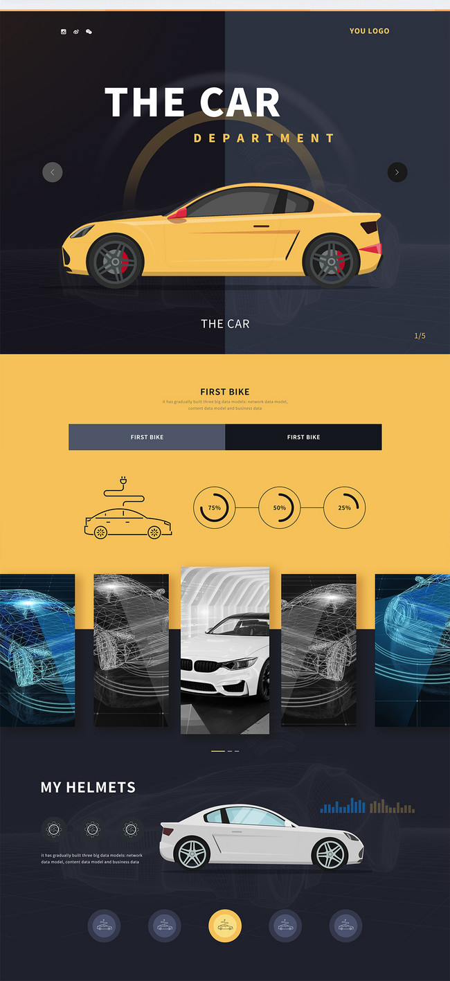 Ui Design Business Car Página Web Oficial Sitio Web | Descarga Plantilla de  diseño PSD Gratuita - Lovepik