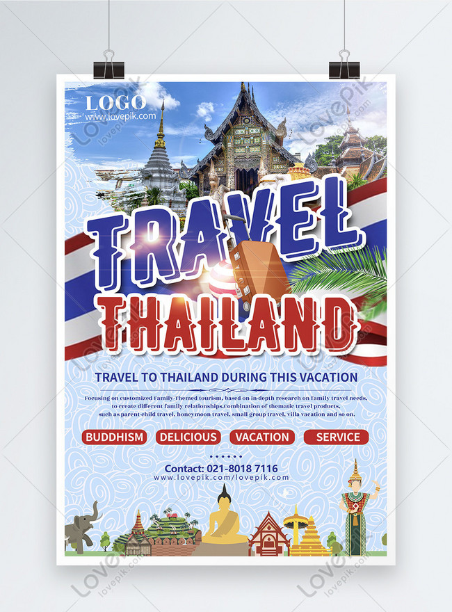 Poster Publisitas Penjualan Pariwisata Thailand Gambar Unduh Gratis_ Templat 450000128_Format Gambar Psd_Lovepik.com