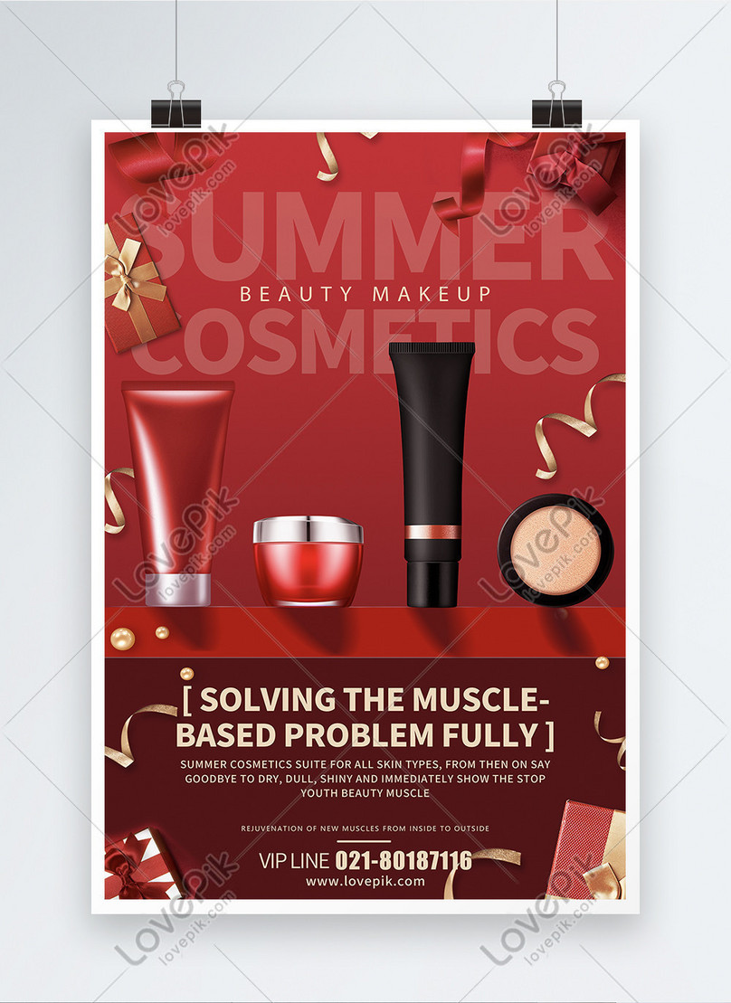 Cosmetics Promotion Posters Template, cosmetics promotion s poster, promotion poster, english poster