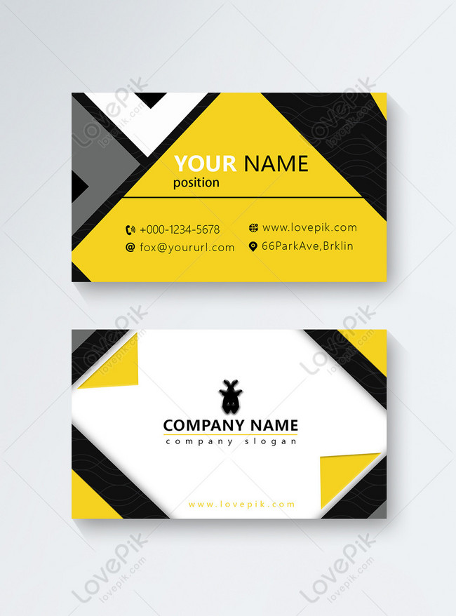 Multicolor Stitching Fashion Business Card Template Image Picture Free 