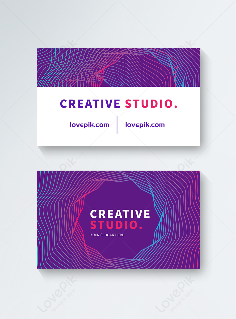 Fashion Line Creative Style Business Card Template Imagepicture Free