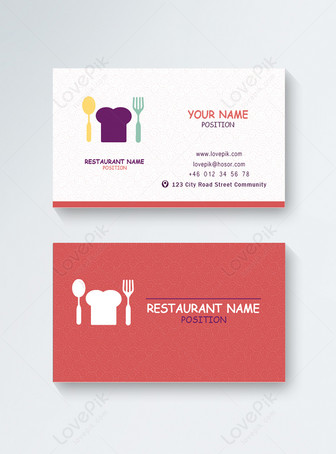 Restaurant Business card Templates pictures and stock images 
