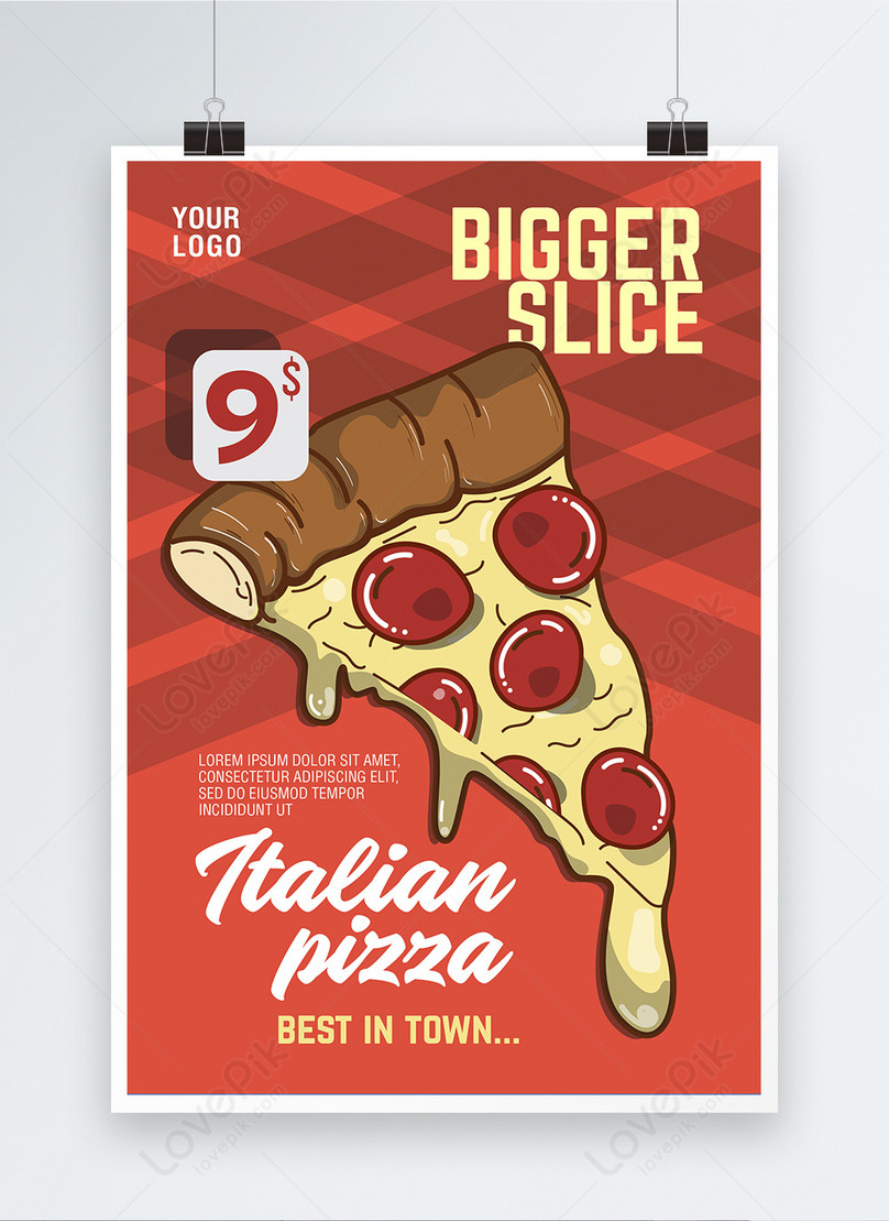 Illustrated Wind Pizza Food Poster Template Image Picture Free Download Lovepik Com