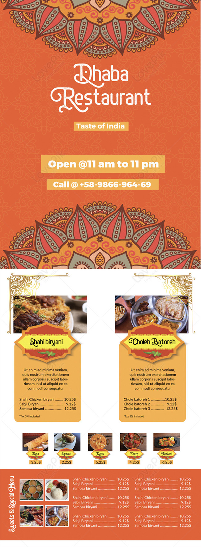 Indian Restaurant Menu Template Design Ubicaciondepersonas cdmx gob mx