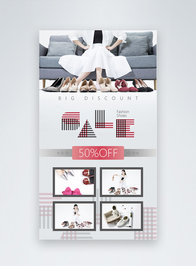 Gray Red Grace Fashion Style Shoes Promotion Instagram Story Template, fashion templates, instagram style templates, shoes instagram