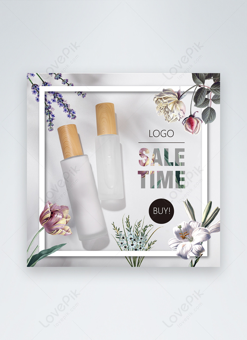 Gray Fresh Style Cosmetics Promotion Instagram Post Template Image Picture Free Download Lovepik Com