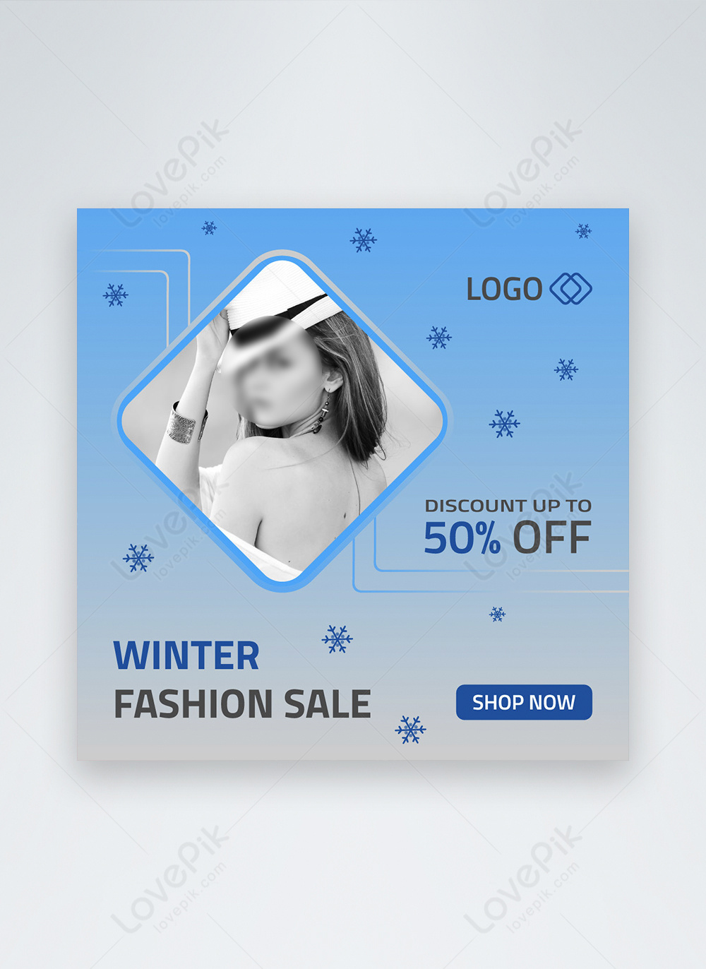 Winter Sale Instagram Banner Post Template Image Picture Free Download Lovepik Com