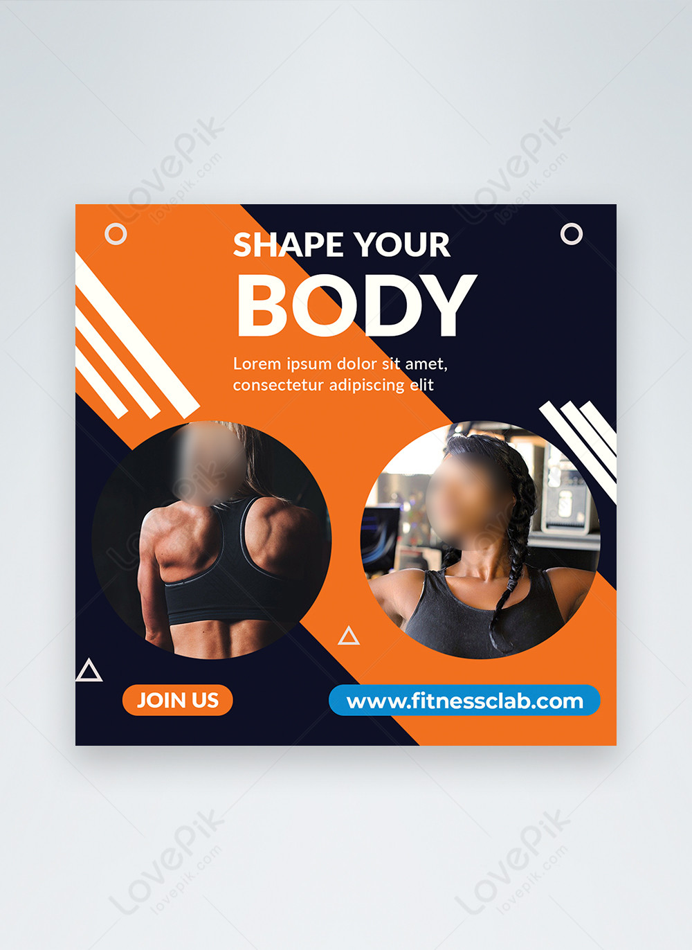 Fitness social media ads post template image_picture free ...