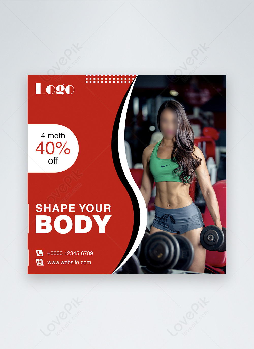 Fitness Gym Promotion Social Media Post And Web Banner Template Image Picture Free Download Lovepik Com