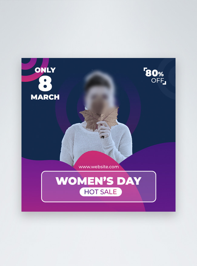 women's day sales instagram post advertisemen Template