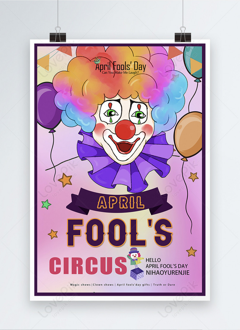 Happy april fools day poster template image_picture free download