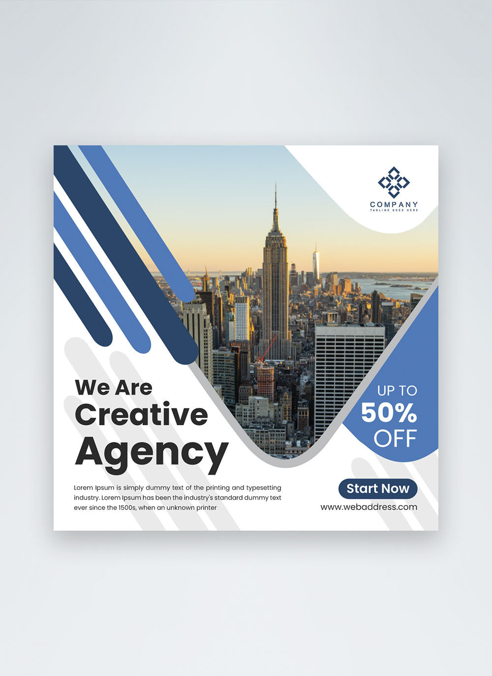 Creative agency social media post template image picture free download