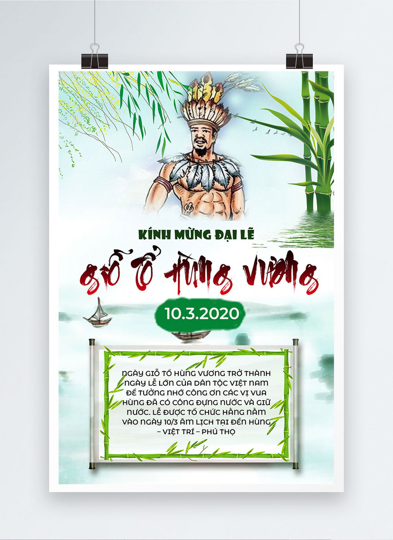 Hung vuong king death anniversary poster template image_picture Within Death Anniversary Cards Templates