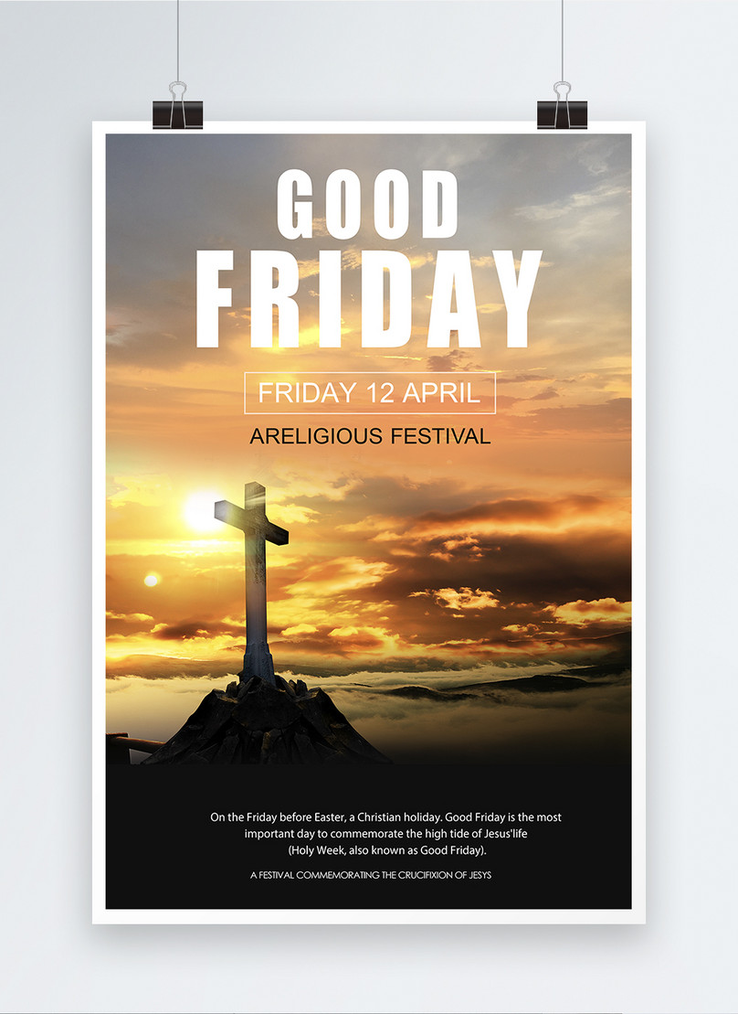 Good friday easter poster template image_picture free download