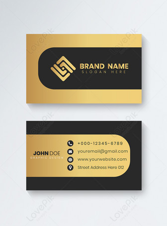 Black Gold Business Card Template Image Picture Free Download 400450728 Lovepik Com