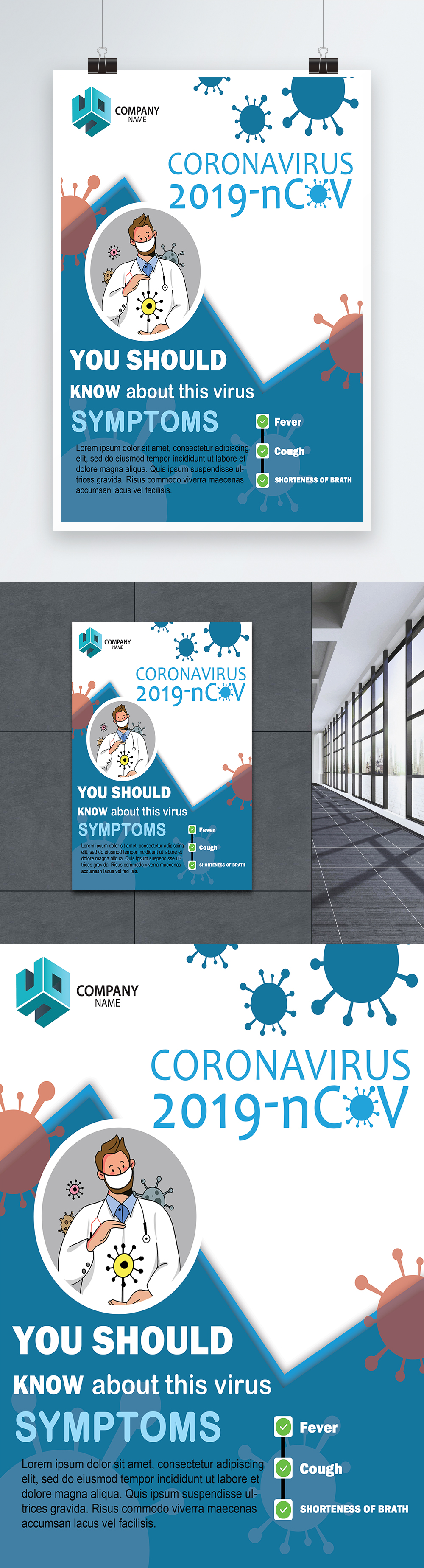  Coronavirus  poster  template image picture free download 