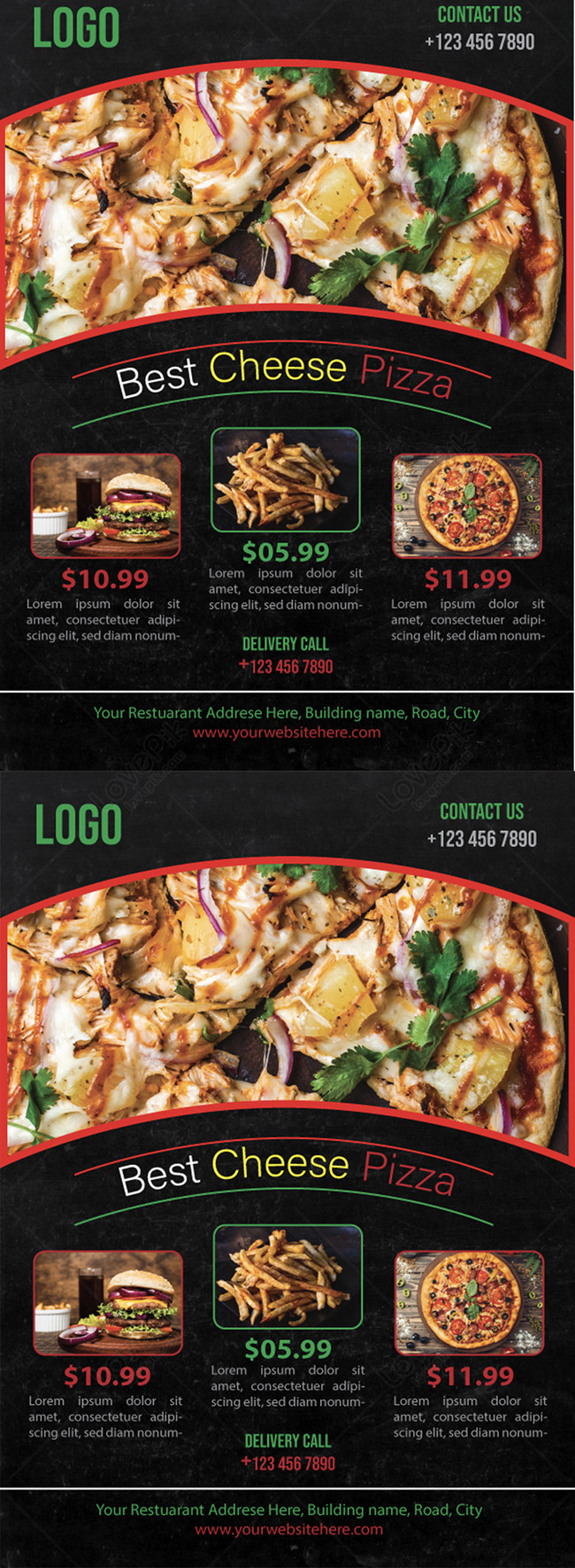 Cheese Pizza Flyer Template Image Picture Free Download Lovepik Com