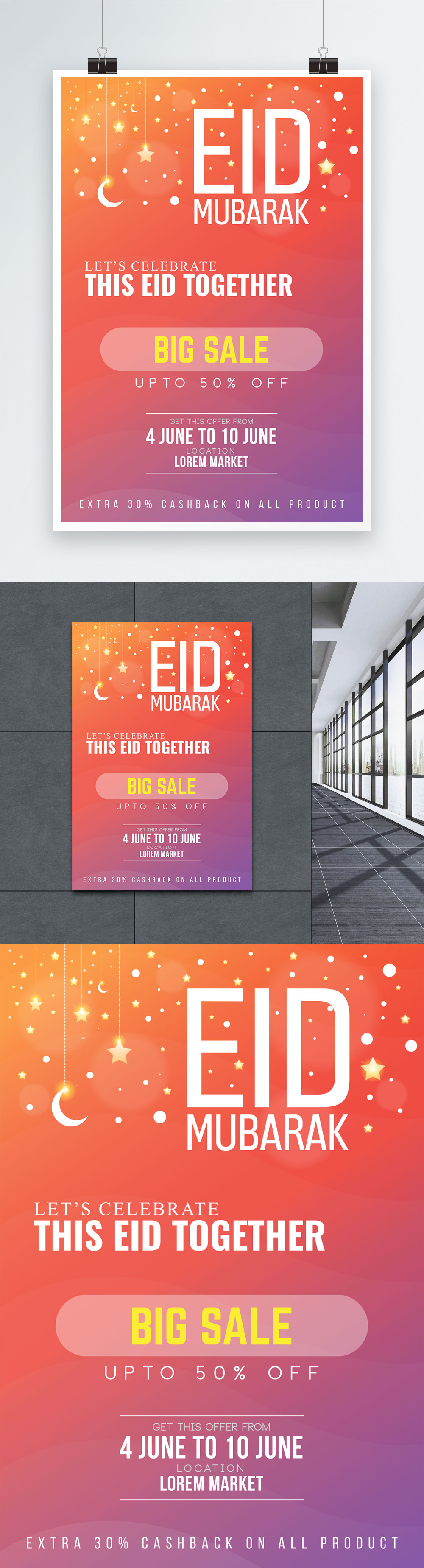 Colorful eid day poster template image_picture free download 450005514