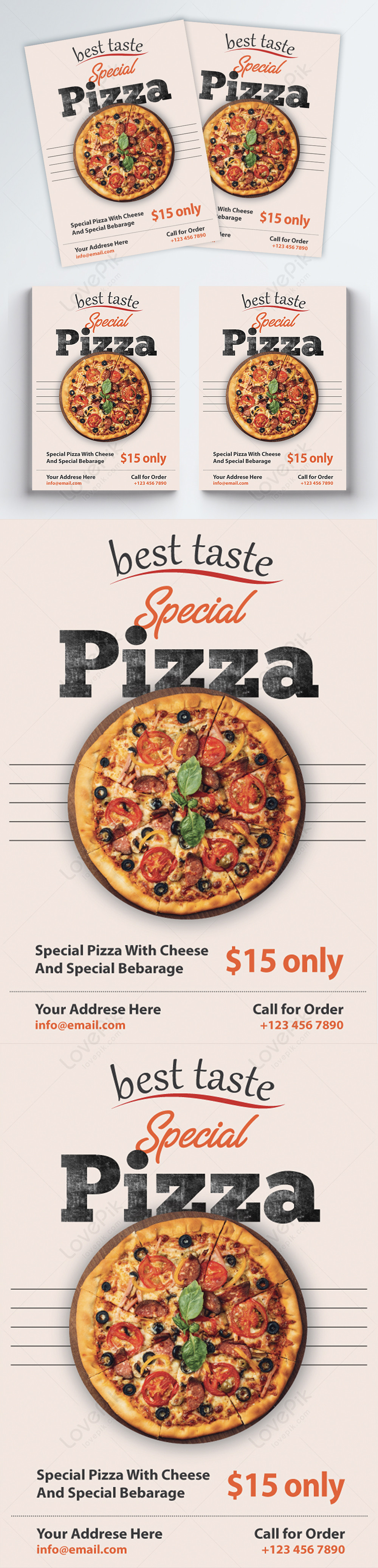 Classic Pizza Restaurant Flyer Template Image Picture Free Download Lovepik Com