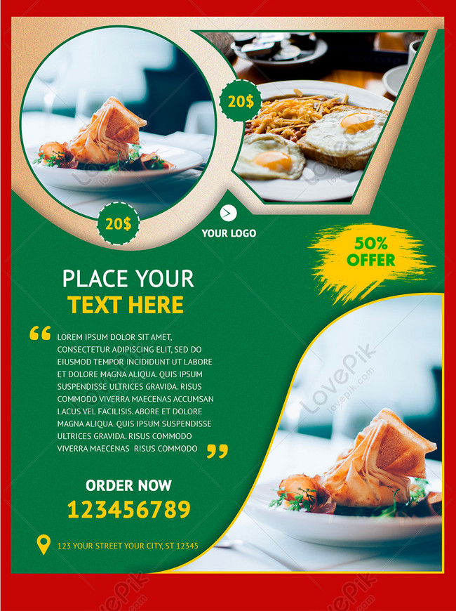 Restaurant Promotion Flyer Template Image Picture Free Download Lovepik Com