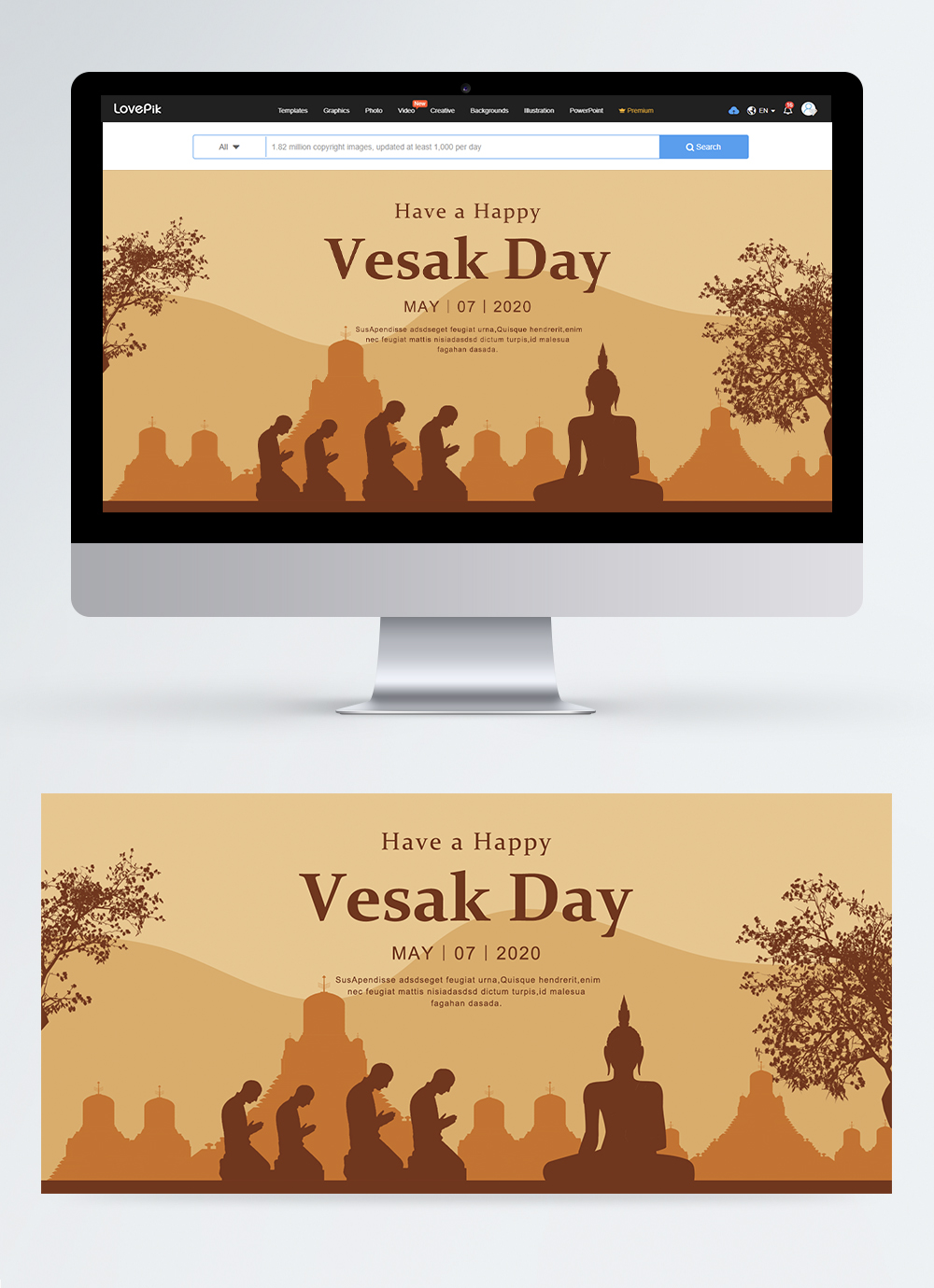 Vesak Day Celebration Web Banner Template Image Picture Free Download Lovepik Com