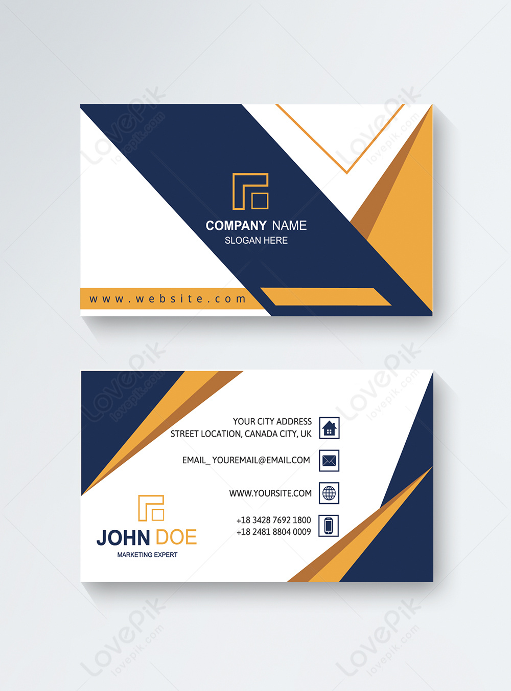 Modern corporate business card template image_picture free download ...