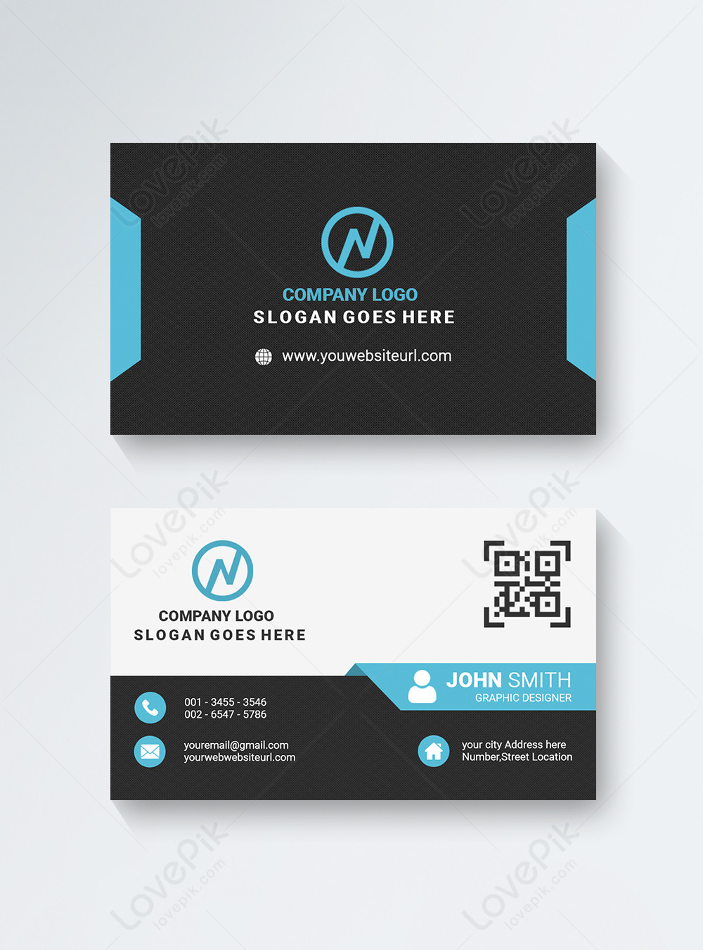 Modern professional business card template image_picture free