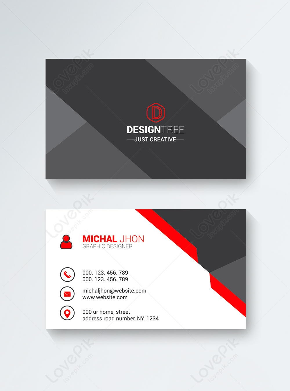 Modern creative business card template image_picture free download ...