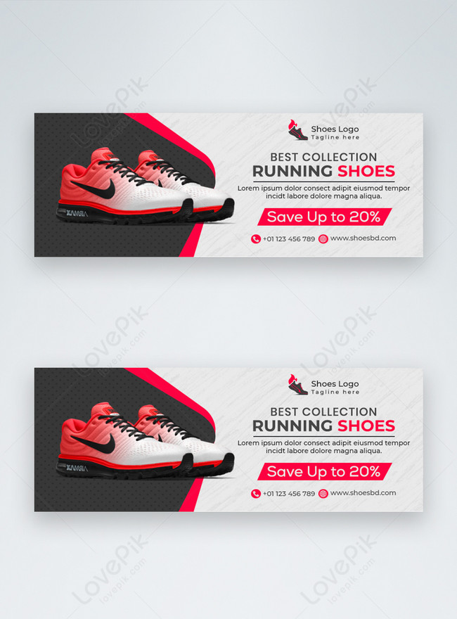 Shoes Facebook Cover Template, banner shoe templates, shoe banner templates, social media