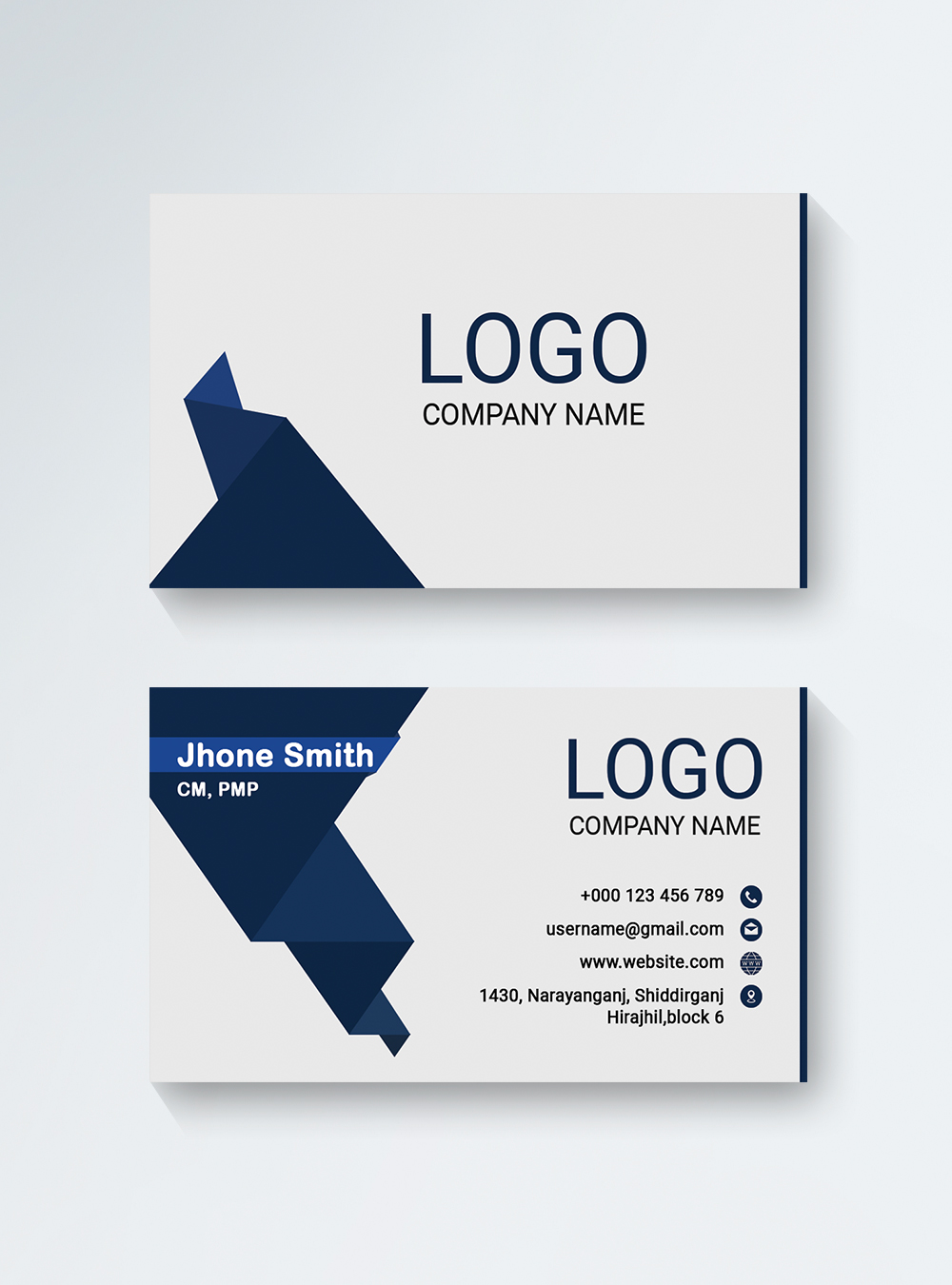 Modern minimal business card template image_picture free download ...