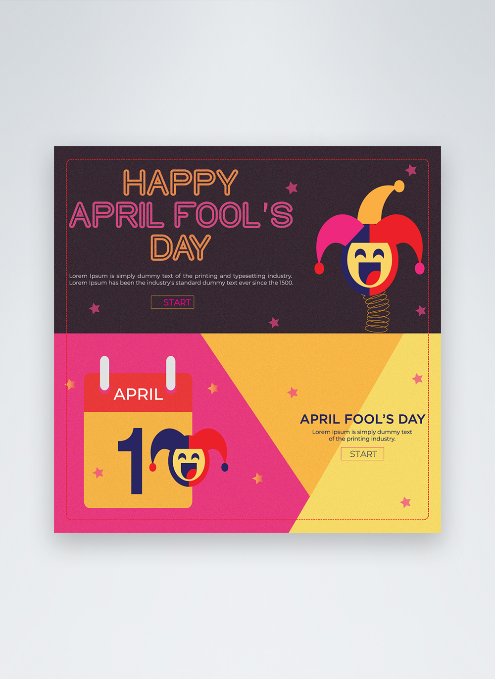 April fool day social media post template image_picture free download ...