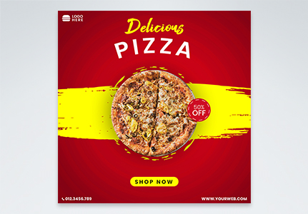 Pizza Post Design Images, HD Pictures For Free Vectors & PSD Download ...