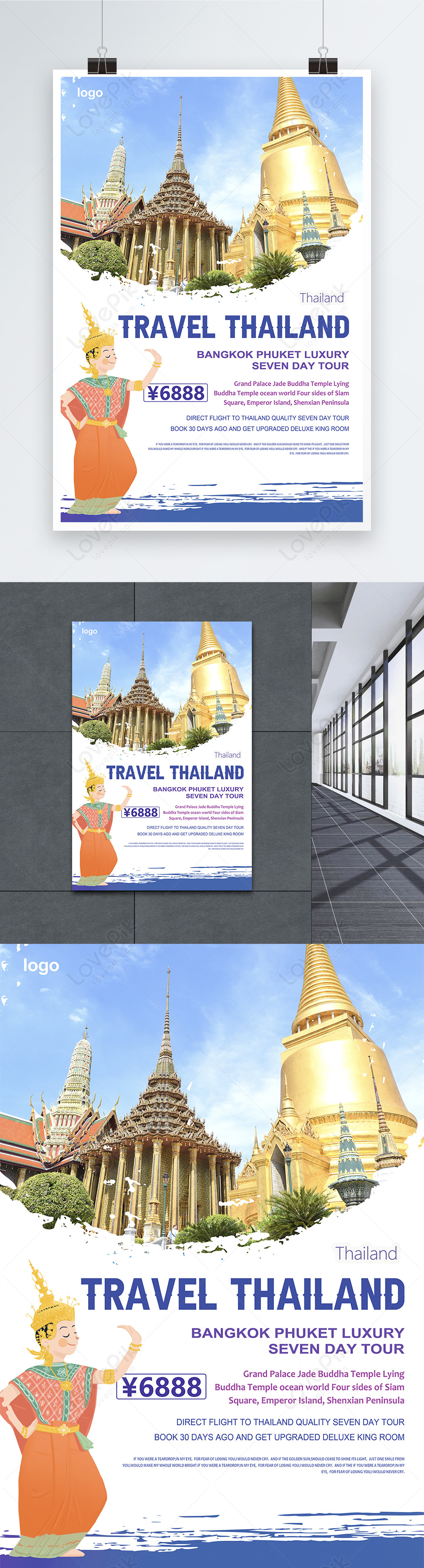 Mẫu Poster Quảng Cáo Du Lịch Thái Lan