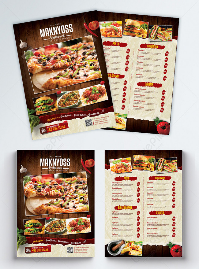 Vintage style restaurant food menu template image_picture free download ...