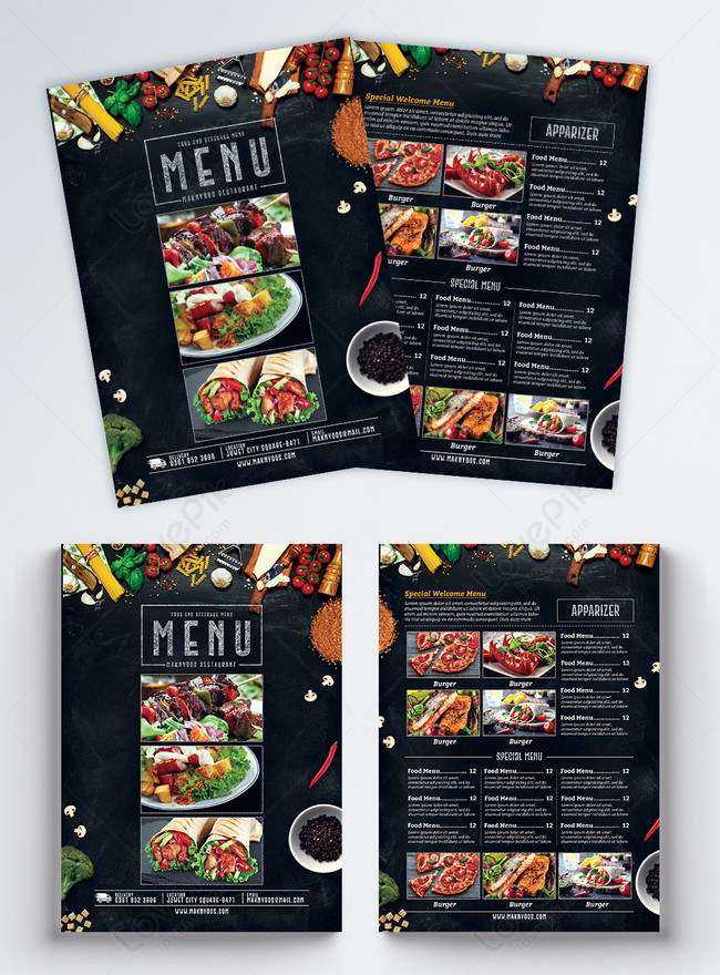 Classical restaurant food menu template image_picture free download  