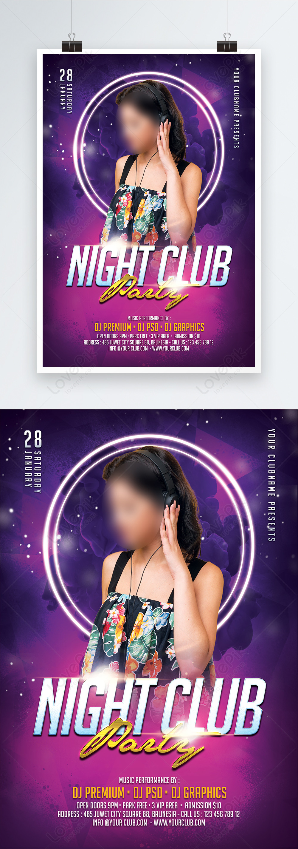 nightclub flyer templates free download