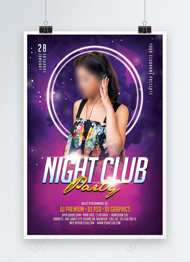 Dj Night Club Party Event Flyer Template Image Picture Free Download 450010792 Lovepik Com