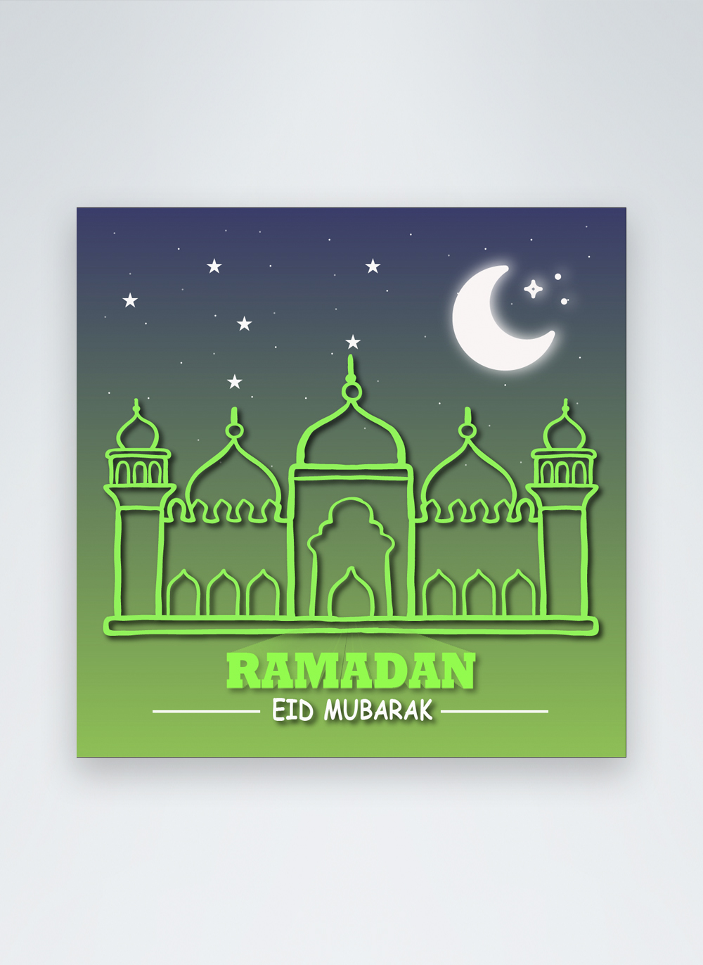 Green ramadan eid social media post template image_picture free download  