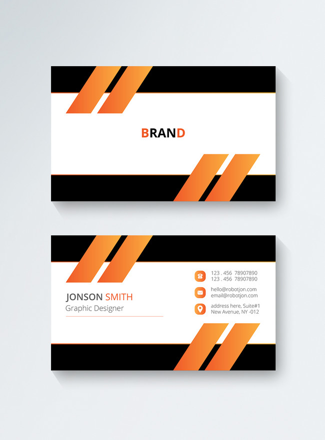 Colorful geometry company business card template image_picture free ...