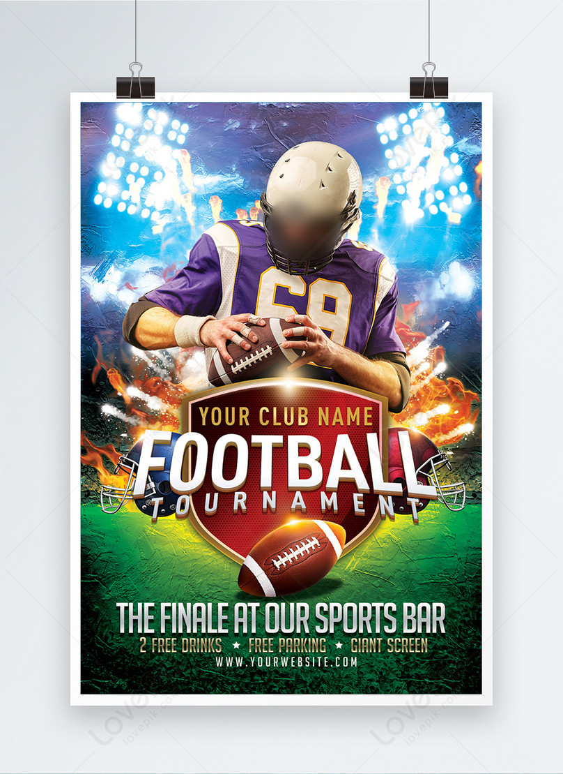  Football Poster Template Free Download Printable Templates