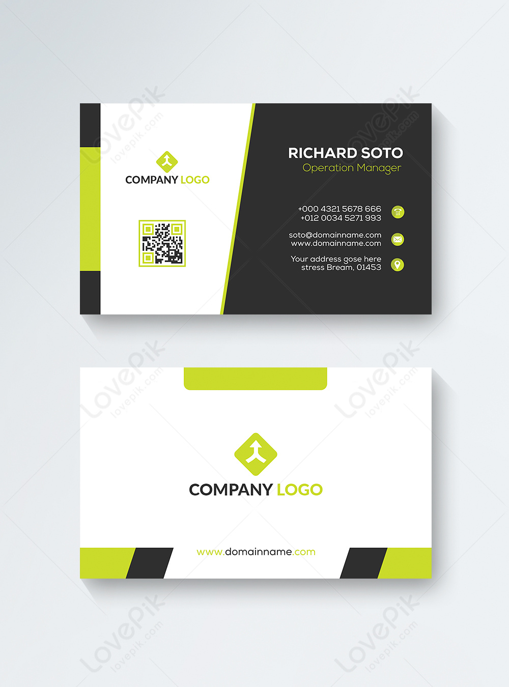 Creative clean corporate business card template image_picture free ...