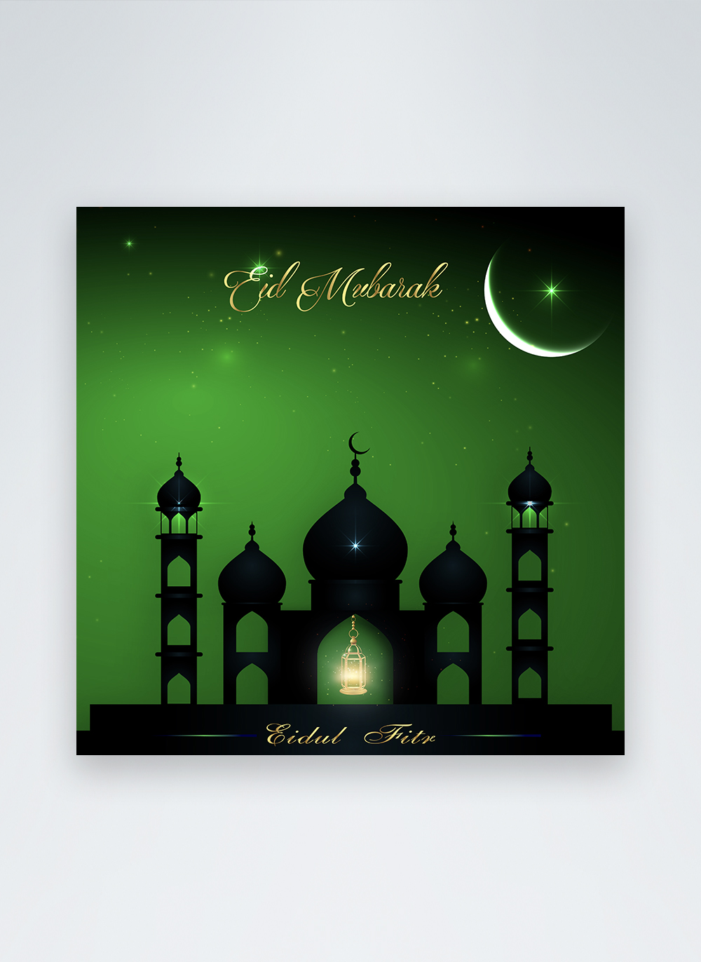 Green eid social media post template image_picture free download ...