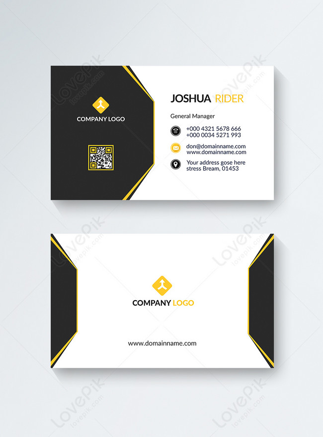 Modern company business card template image_picture free download ...